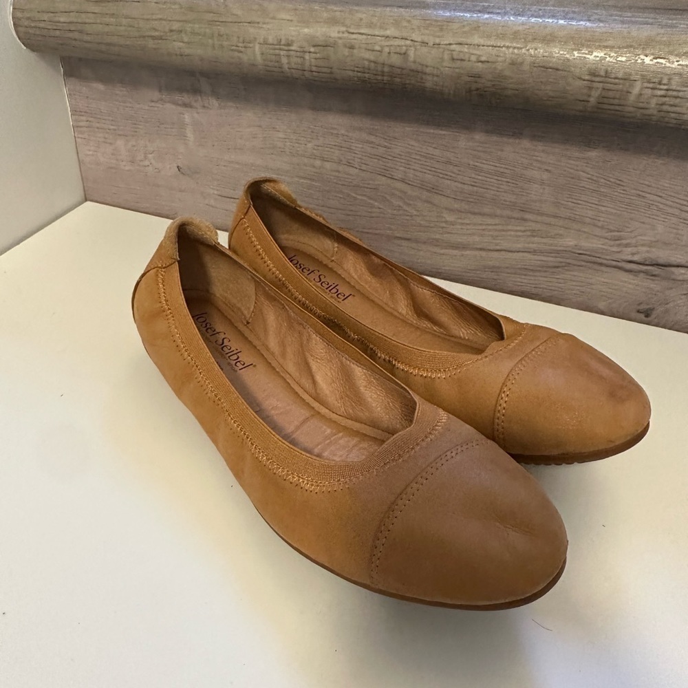 Josef Seibel Brown Leather Flats